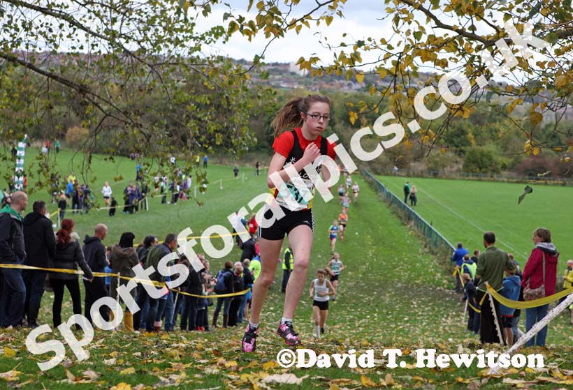Under-15 girls winner North East Harrier League, Blaydon. Photo: David T. Hewitson/Sports for All Pics